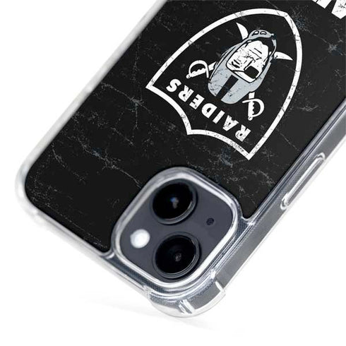 NFL Las Vegas Raiders Distressed iPhone 13 MagSafe Case