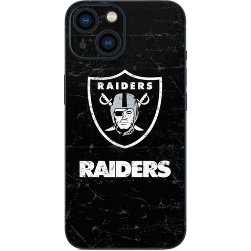 NFL Las Vegas Raiders Distressed iPhone 13 Mini Skin