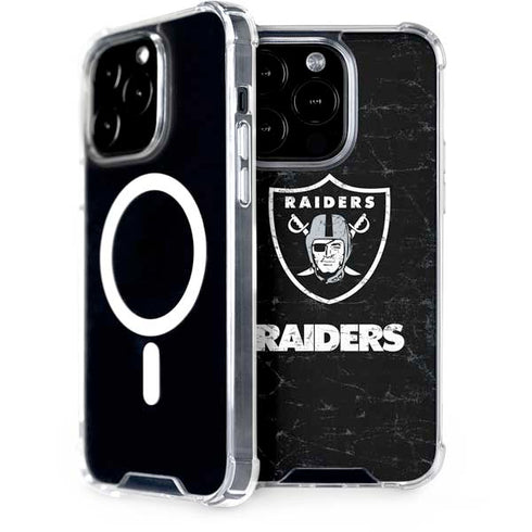 NFL Las Vegas Raiders Distressed iPhone 13 Pro MagSafe Case