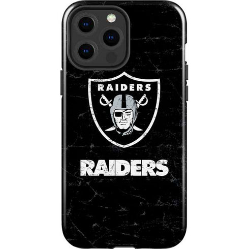 NFL Las Vegas Raiders Distressed iPhone 13 Pro Max Impact Case