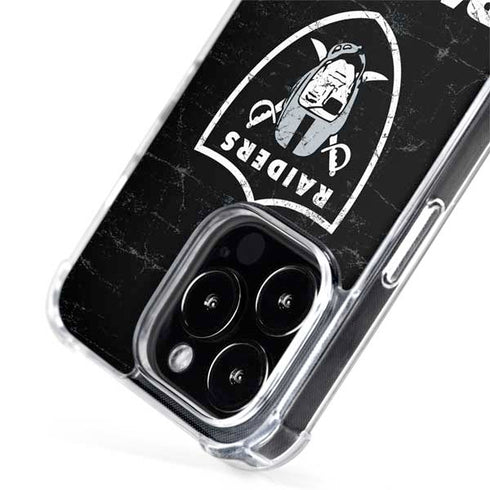 NFL Las Vegas Raiders Distressed iPhone 13 Pro Max MagSafe Case