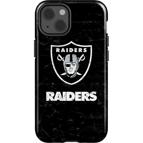 NFL Las Vegas Raiders Distressed iPhone 15 Impact Case