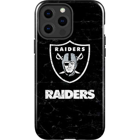 NFL Las Vegas Raiders Distressed iPhone 14 Pro Max Impact Case