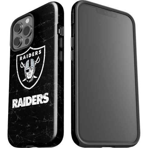 NFL Las Vegas Raiders Distressed iPhone 15 Pro Max Impact Case