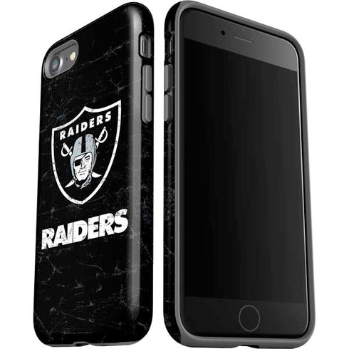 NFL Las Vegas Raiders Distressed iPhone SE (2nd & 3rd Gen) Pro Case