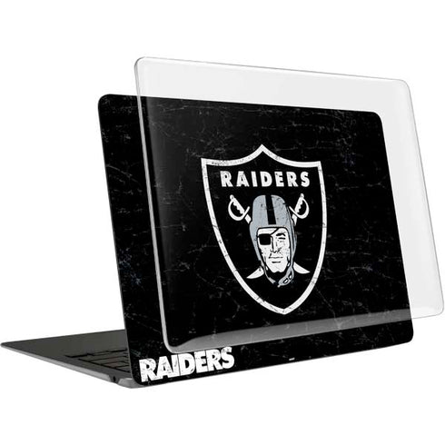 NFL Las Vegas Raiders Distressed MacBook Air 13in (2020) Case plus Skin