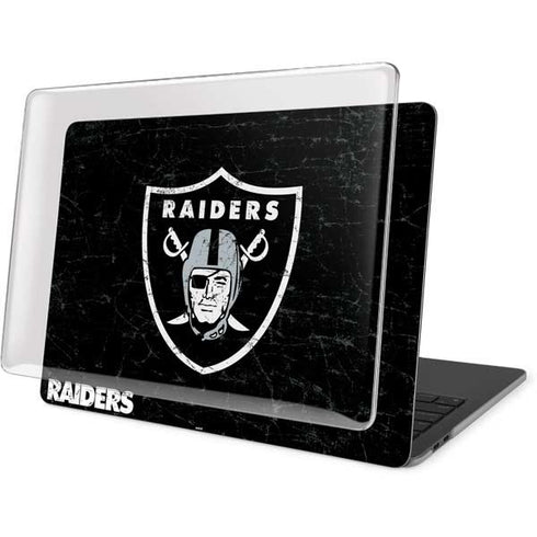 NFL Las Vegas Raiders Distressed MacBook Pro 13in (2020) Case plus Skin