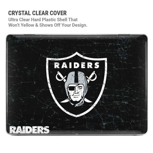 NFL Las Vegas Raiders Distressed MacBook Pro 16in (2021-25) Case plus Skin