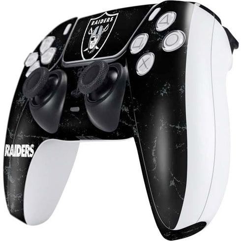 NFL Las Vegas Raiders Distressed PS5 Controller Skin