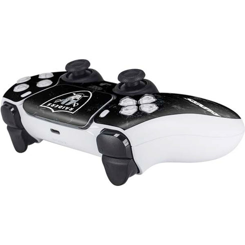 NFL Las Vegas Raiders Distressed PS5 Controller Skin