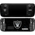 NFL Las Vegas Raiders Distressed Steam Deck Handheld Gaming Computer Skin
