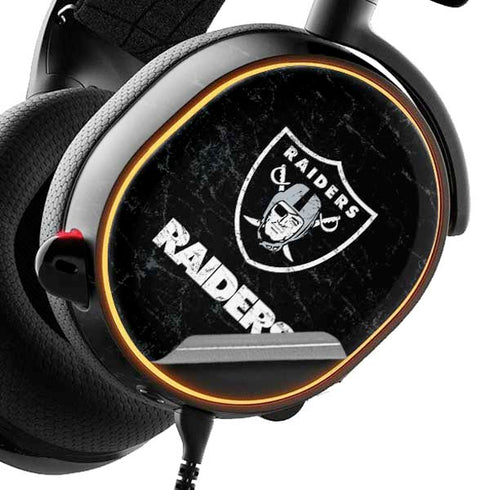NFL Las Vegas Raiders Distressed SteelSeries Arctis 5 Skin