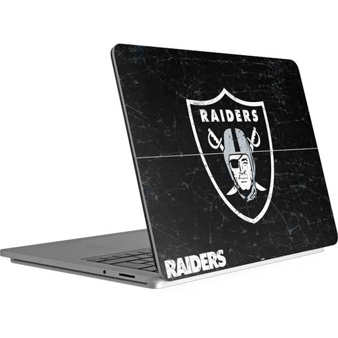 NFL Las Vegas Raiders Distressed Surface Laptop Studio Skin