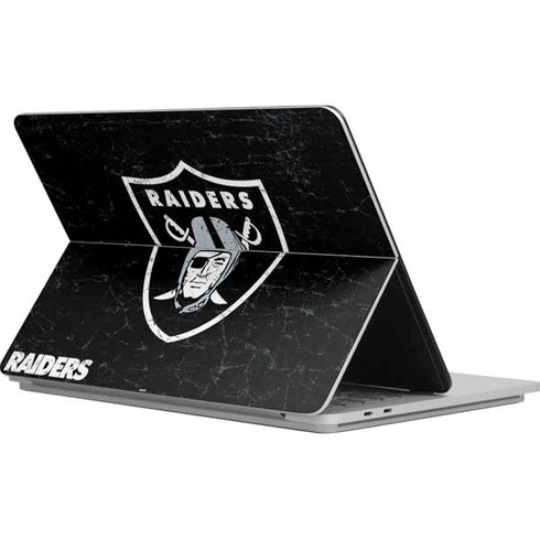 NFL Las Vegas Raiders Distressed Surface Laptop Studio Skin