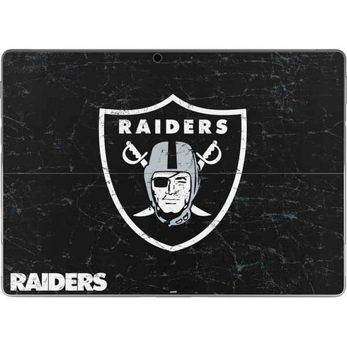 NFL Las Vegas Raiders Distressed Surface Pro 9 Skin