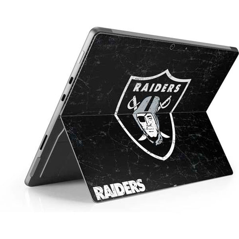 NFL Las Vegas Raiders Distressed Surface Pro 9 Skin