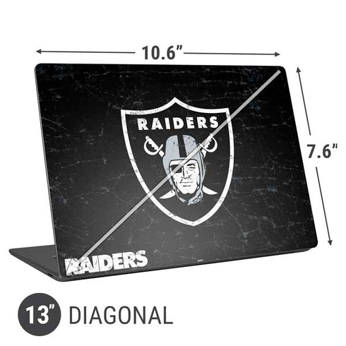 NFL Las Vegas Raiders Distressed Universal Laptop 13in (10.6 x 7.6in) Skin