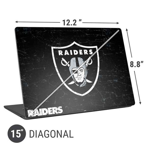 NFL Las Vegas Raiders Distressed Universal Laptop 15in (12.2 x 8.8in) Skin