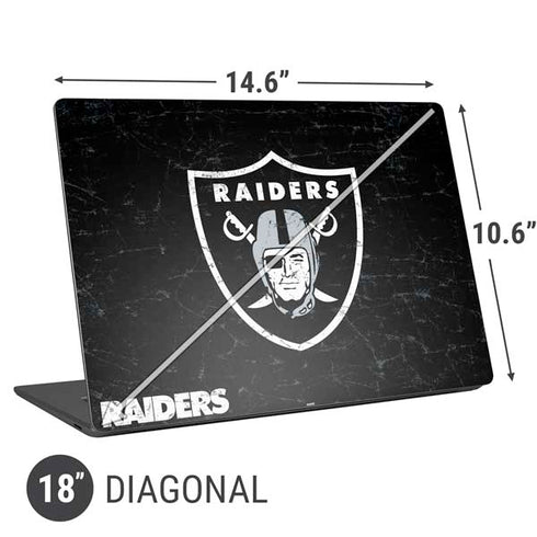 NFL Las Vegas Raiders Distressed Universal Laptop 18in (14.6 x 10.6in) Skin