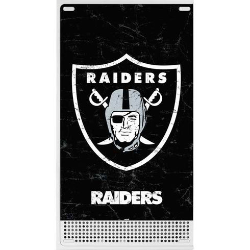 NFL Las Vegas Raiders Distressed Xbox Series S Bundle Skin
