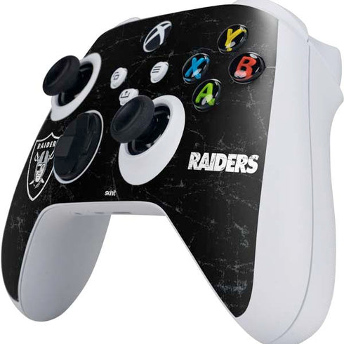 NFL Las Vegas Raiders Distressed Xbox Series S Controller Skin
