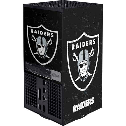 NFL Las Vegas Raiders Distressed Xbox Series X Bundle Skin
