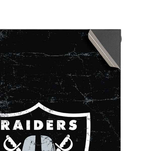 NFL Las Vegas Raiders Distressed Xbox Series X Console Skin