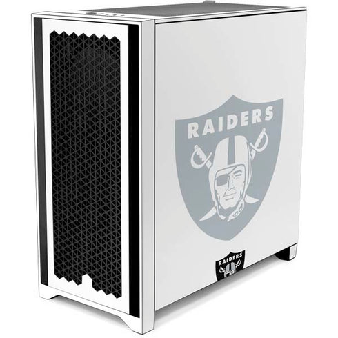 NFL Las Vegas Raiders Double Vision Corsair 4000D Tempered Glass Mid-Tower ATX Case Skin