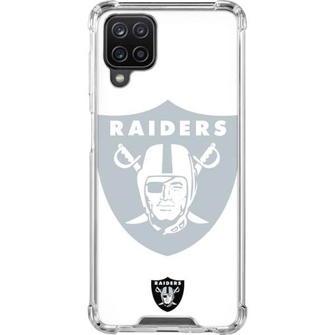NFL Las Vegas Raiders Double Vision Galaxy A12 Clear Case
