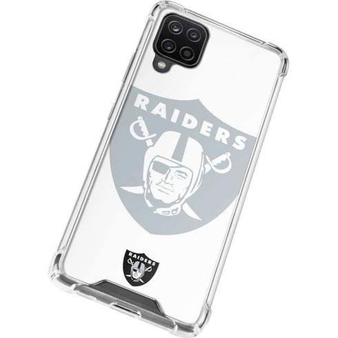 NFL Las Vegas Raiders Double Vision Galaxy A12 Clear Case
