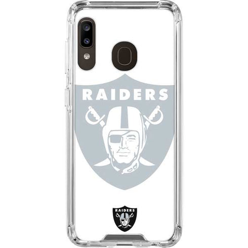 NFL Las Vegas Raiders Double Vision Galaxy A30 Clear Case