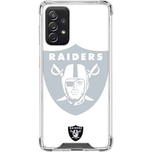 NFL Las Vegas Raiders Double Vision Galaxy A72 5G Clear Case