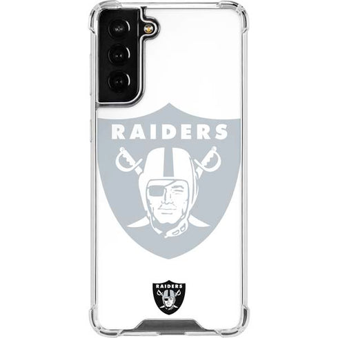NFL Las Vegas Raiders Double Vision Galaxy S21 FE Clear Case