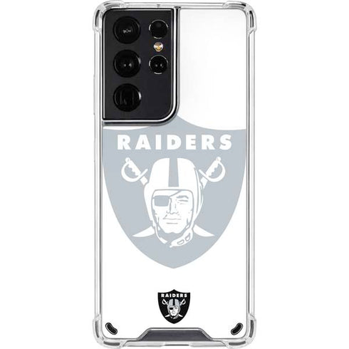 NFL Las Vegas Raiders Double Vision Galaxy S21 Ultra 5G Clear Case