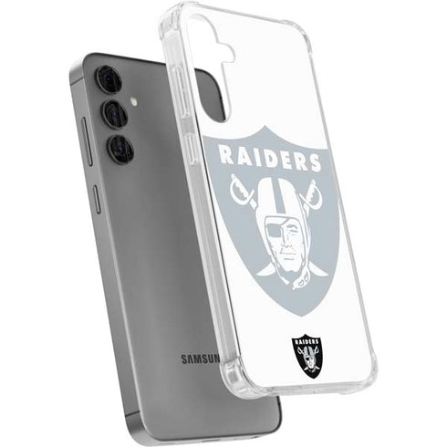 NFL Las Vegas Raiders Double Vision Galaxy S24 Plus Clear Case