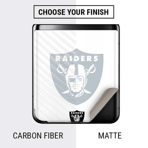 NFL Las Vegas Raiders Double Vision Galaxy Z Flip Skin