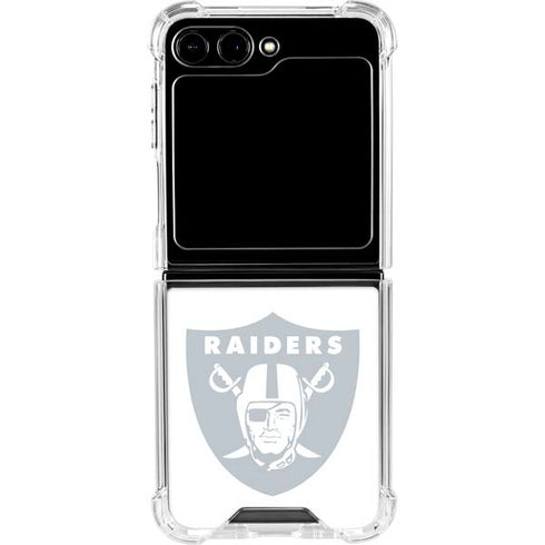 NFL Las Vegas Raiders Double Vision Galaxy Z Flip5 5G Clear Case