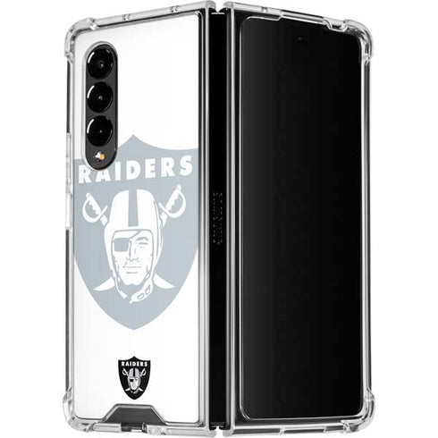 NFL Las Vegas Raiders Double Vision Galaxy Z Fold4 5G Clear Case