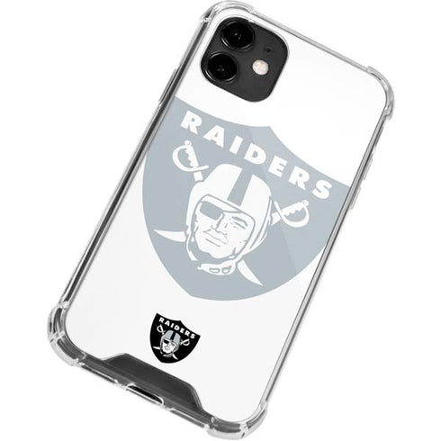 NFL Las Vegas Raiders Double Vision iPhone 12 Mini Clear Case