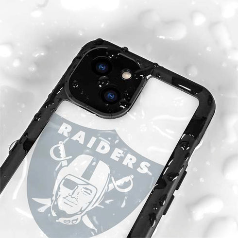 NFL Las Vegas Raiders Double Vision iPhone 13 Mini Waterproof Case