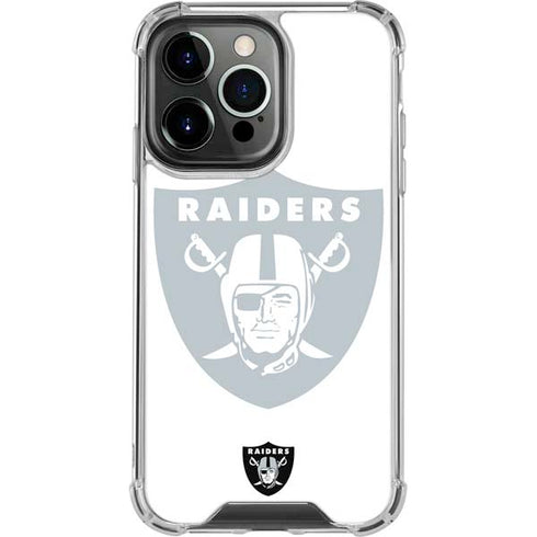 NFL Las Vegas Raiders Double Vision iPhone 14 Pro Clear Case