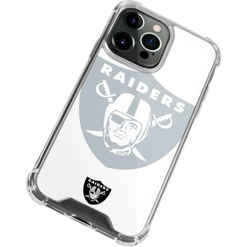 NFL Las Vegas Raiders Double Vision iPhone 14 Pro Clear Case