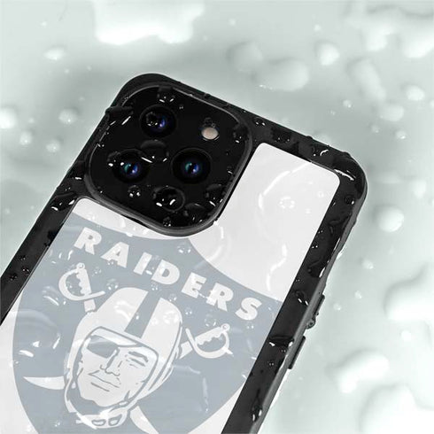 NFL Las Vegas Raiders Double Vision iPhone 14 Pro Max Waterproof Case