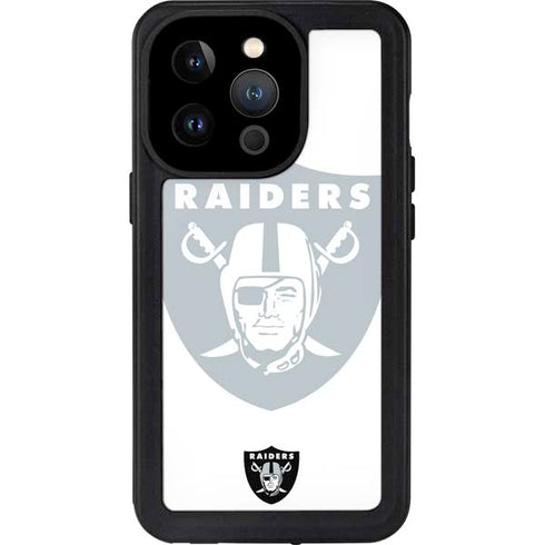 NFL Las Vegas Raiders Double Vision iPhone 14 Pro Waterproof Case