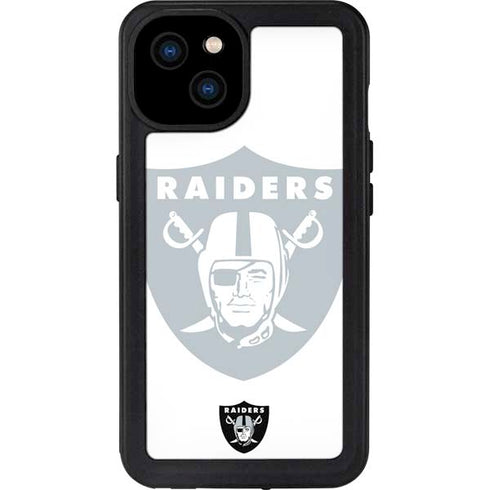 NFL Las Vegas Raiders Double Vision iPhone 15 Plus Waterproof Case