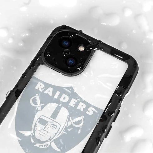 NFL Las Vegas Raiders Double Vision iPhone 15 Plus Waterproof Case