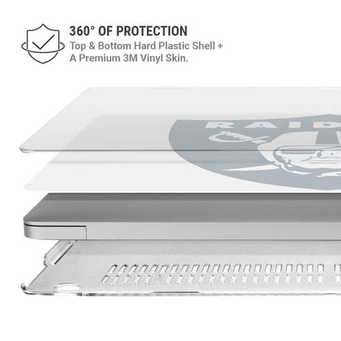 NFL Las Vegas Raiders Double Vision MacBook Air 13in M1 (2021) Case plus Skin