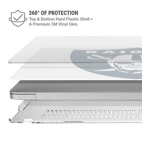 NFL Las Vegas Raiders Double Vision MacBook Air 15in (2023-2025) Case plus Skin