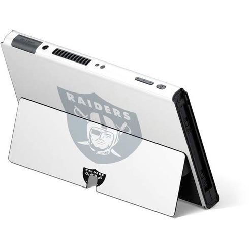NFL Las Vegas Raiders Double Vision Nintendo Switch OLED (2021) Skin