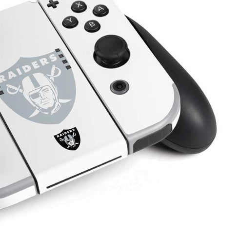 NFL Las Vegas Raiders Double Vision Nintendo Switch OLED (2021) Skin